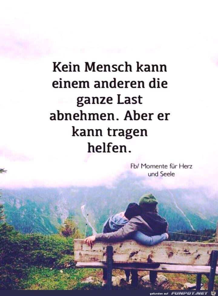 Kein Mensch kann anderen