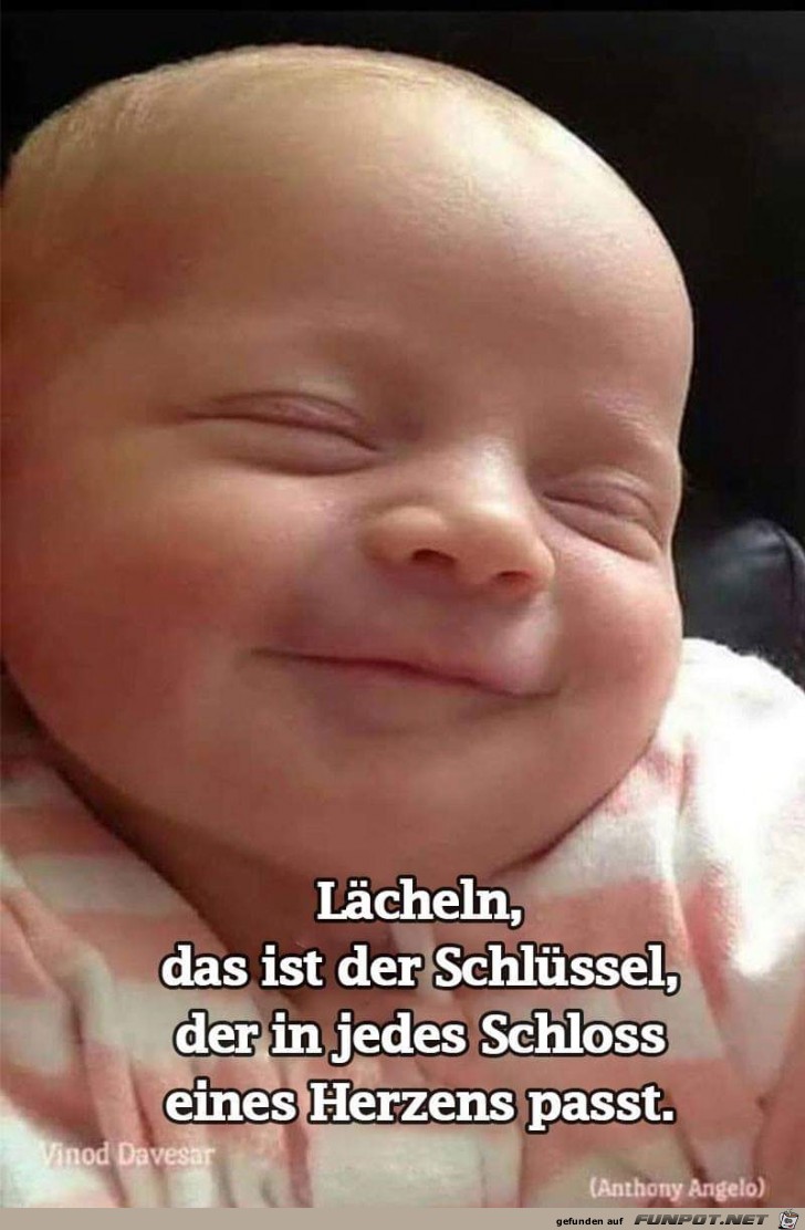 Laecheln das ist der Schluessel