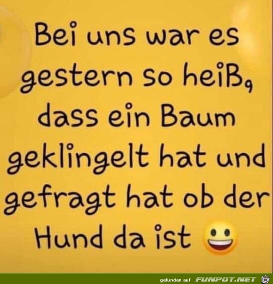 bei uns war es gestern bei uns war es gestern