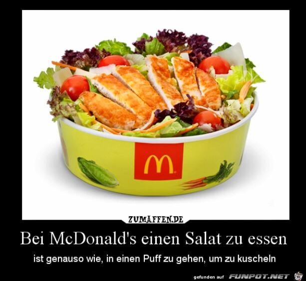 Salat bei Mc Donalds