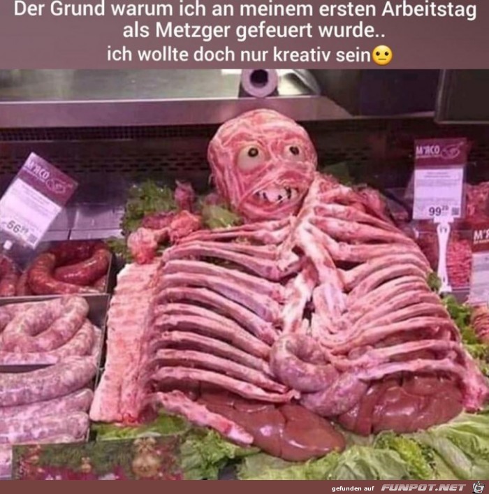 Kreativitt des Metzgers