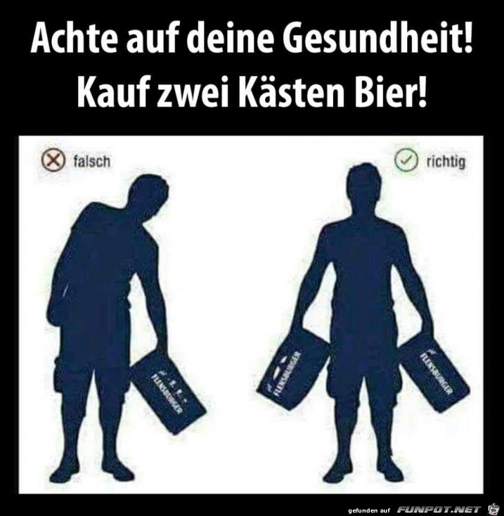 achte auf deine Gesundheit