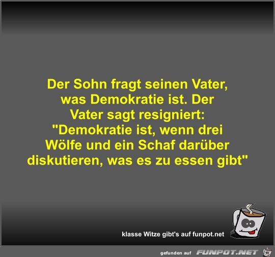Der Sohn fragt seinen Vater Der Sohn fragt seinen Vater
