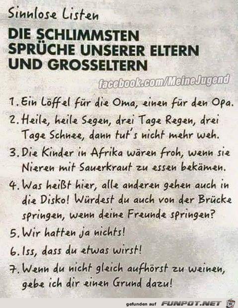 die schlimmsten die schlimmsten