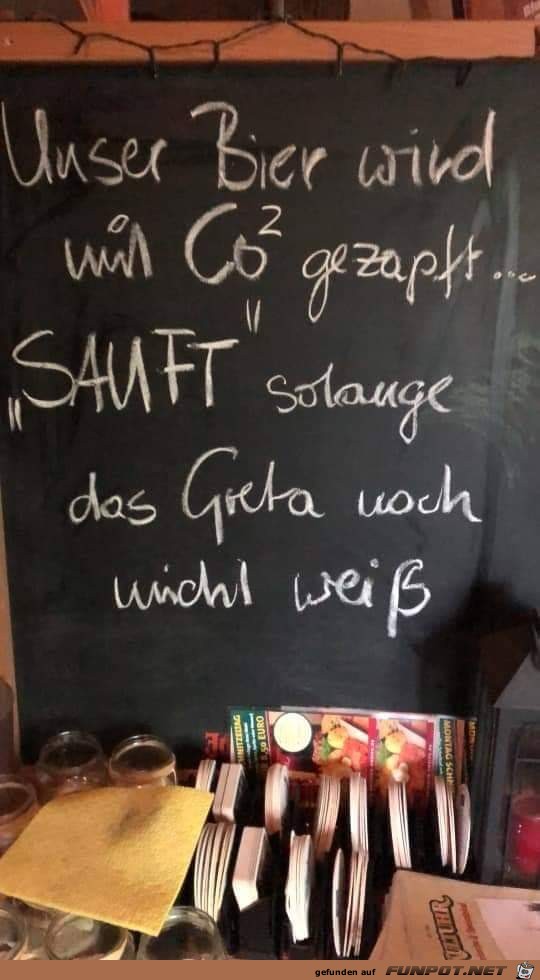 Bier mit Co2 gezapft