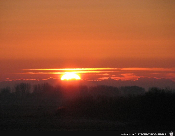 Sonnenuntergang in Kollmar an der Elbe 1