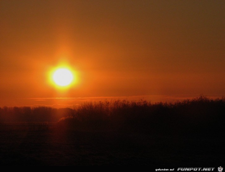 Sonnenuntergang in Kollmar an der Elbe 2