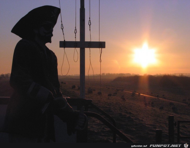 Sonnenuntergang in Kollmar an der Elbe 3