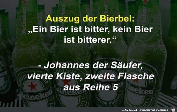 Auszug aus der Bierbibel Auszug aus der Bierbibel