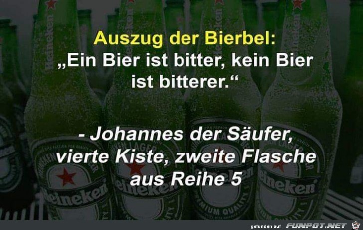 Auszug aus der Bierbibel