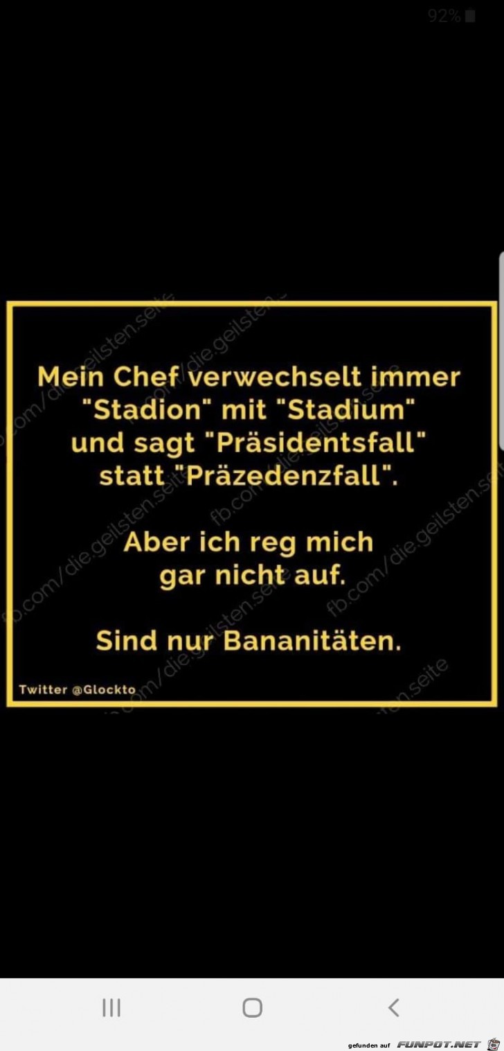 Der Chef...