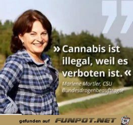 Cannabis ist illegal