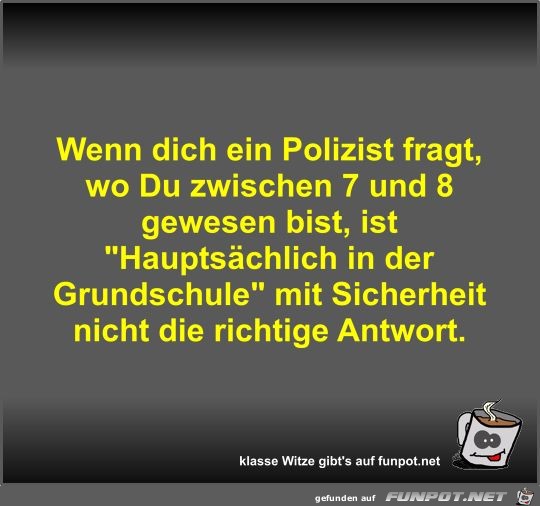 Wenn dich ein Polizist fragt Wenn dich ein Polizist fragt