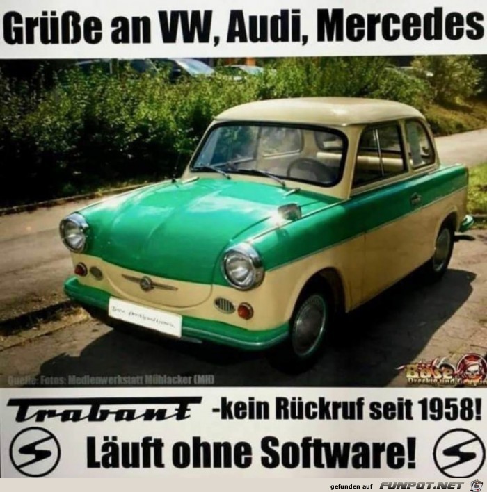PGre an VW Audi und Mercedes