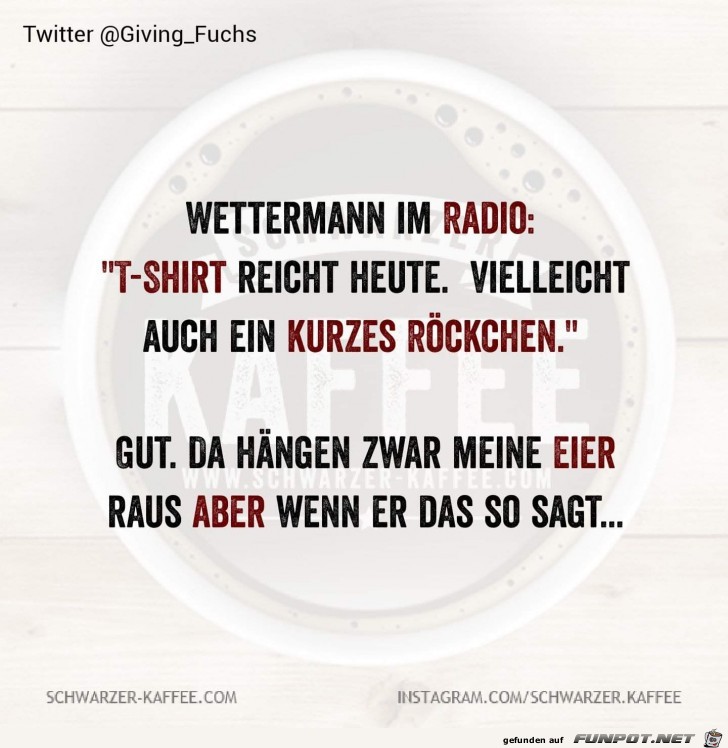 Wettermann im Radio Wettermann im Radio