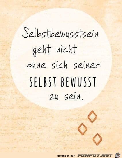 Selbstbewusstsein geht nicht Selbstbewusstsein geht nicht