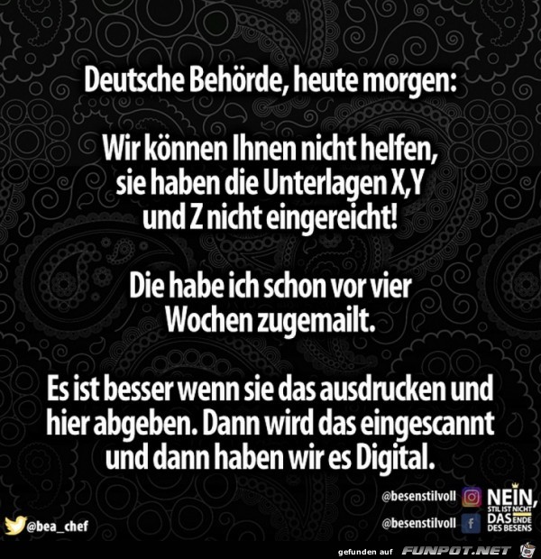 Deutsche Behörde Deutsche Behörde
