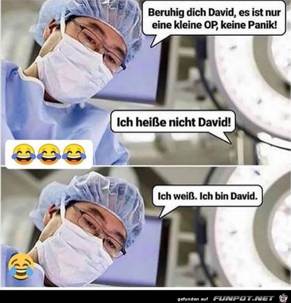 beruhig dich david