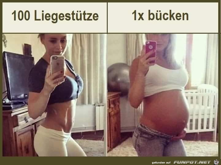 Liegestütze vs. Bücken Liegestütze vs. Bücken