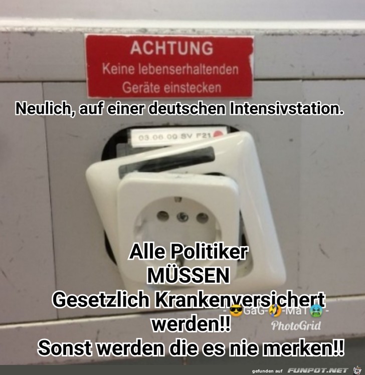 Neulich auf einer deutschen Intensivstation