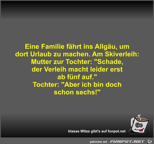 Eine Familie fhrt ins Allgu