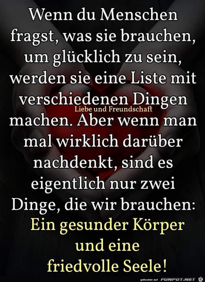 Was brauchst Du wirklich Was brauchst Du wirklich