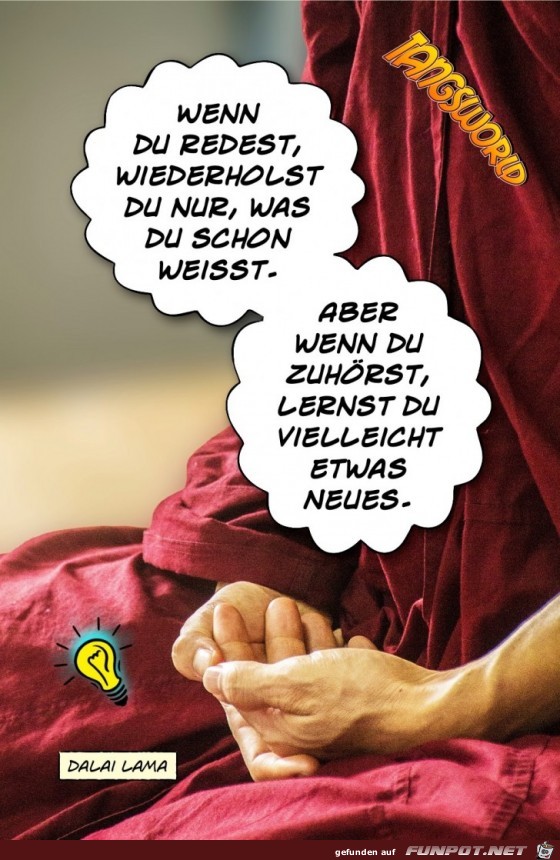 wenn du redest