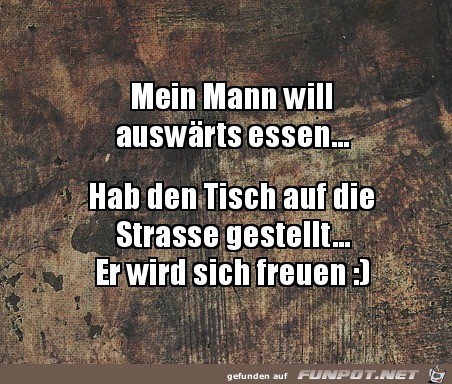 Auswärts essen Auswärts essen