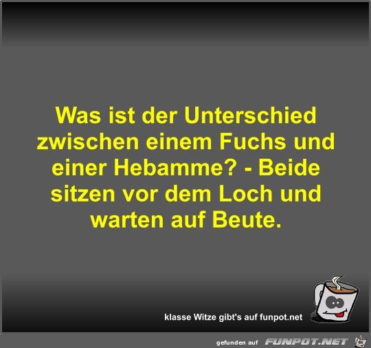Was ist der Unterschied zwischen einem Fuchs und einer... Was ist der Unterschied zwischen einem Fuchs und einer...
