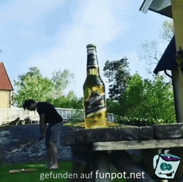 Flasche geöffnet Flasche geöffnet