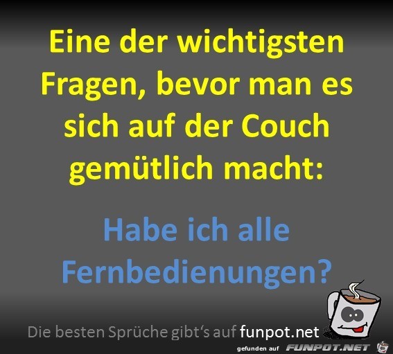 Wichtigste Frage Wichtigste Frage