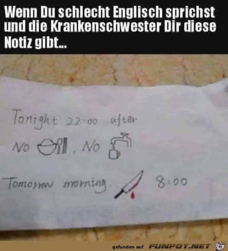 Lustige Anweisung Lustige Anweisung
