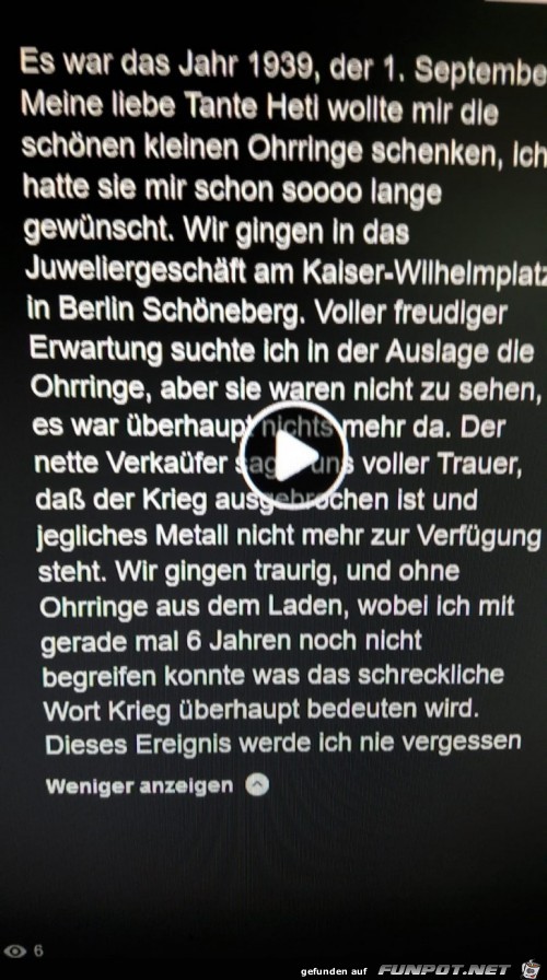 WAHRE GESCHICHTE Es kann sich kaum noch jemand vorstellen. J WAHRE GESCHICHTE Es kann sich kaum noch jemand vorstellen. J