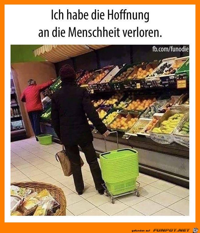 Letztens beim Einkaufen