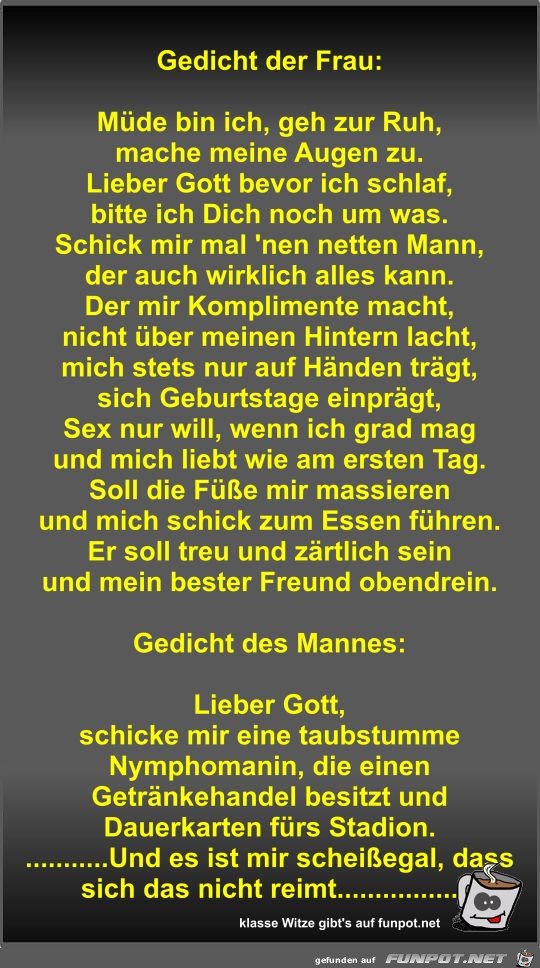 Gedicht der Frau Gedicht der Frau