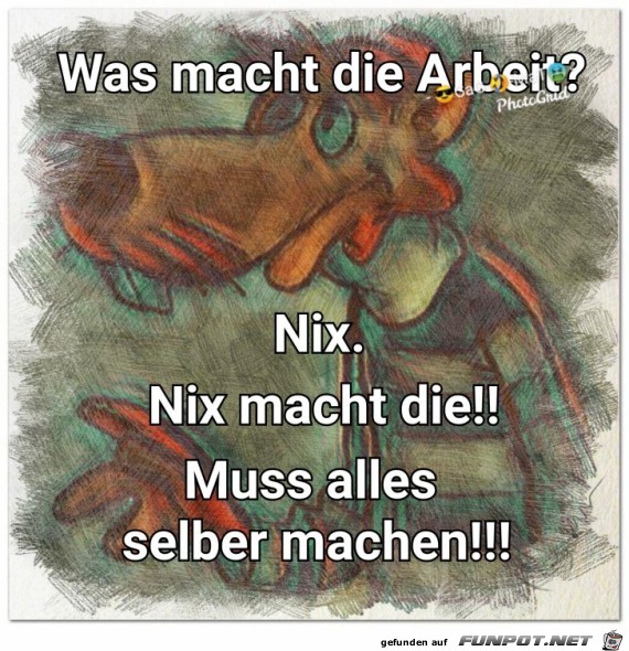 Die Arbeit arbeitet nicht