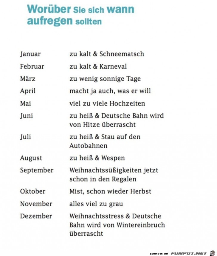 Liste der Aufreger