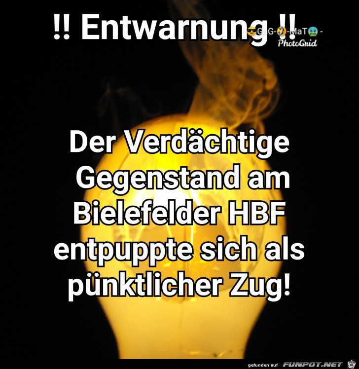 Entwarnung Entwarnung