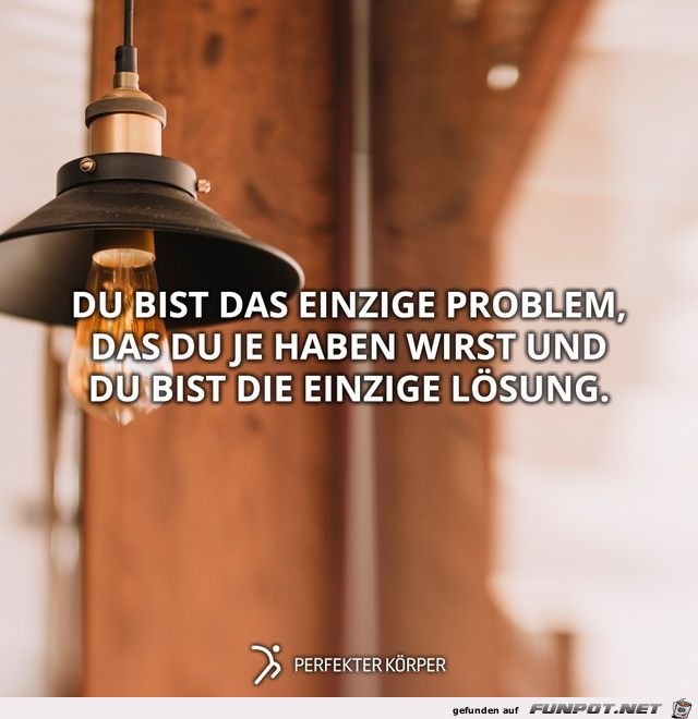 du bist das einzige problem