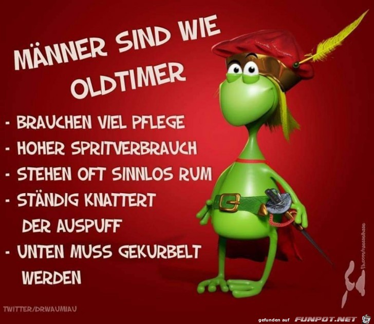 Mnner sind wie Oldtimer