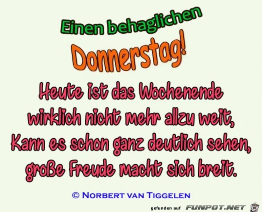 donnerstagsgruß 2019 donnerstagsgruß 2019