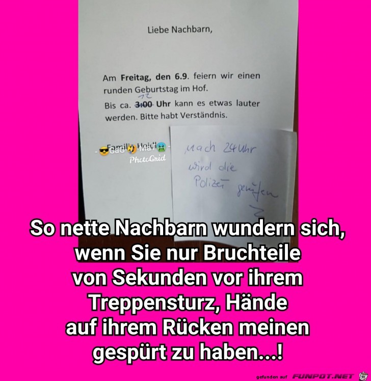 Nette Nachbarn