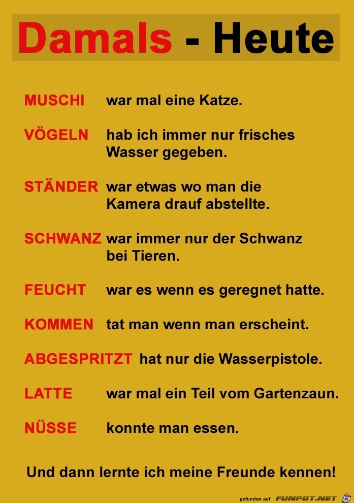 Damals Heute Damals Heute
