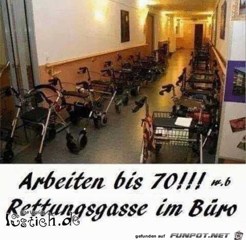 Arbeiten bis 70 Arbeiten bis 70