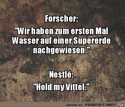 Wasser auf Supererde