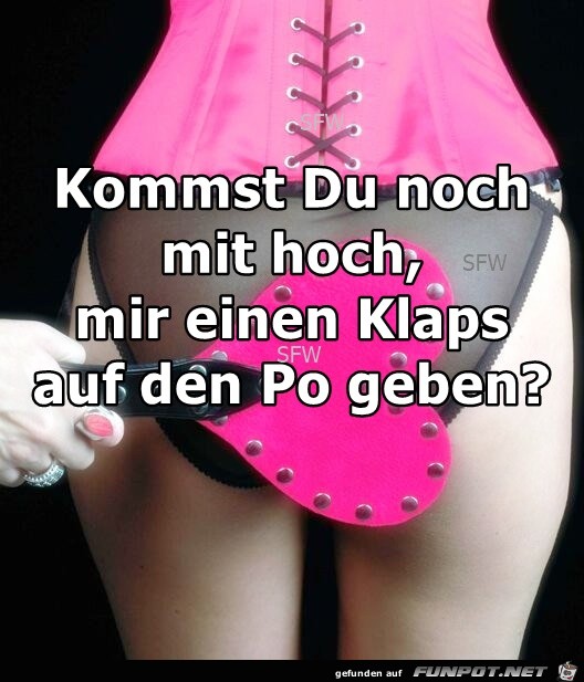 Klaps auf den Po Klaps auf den Po
