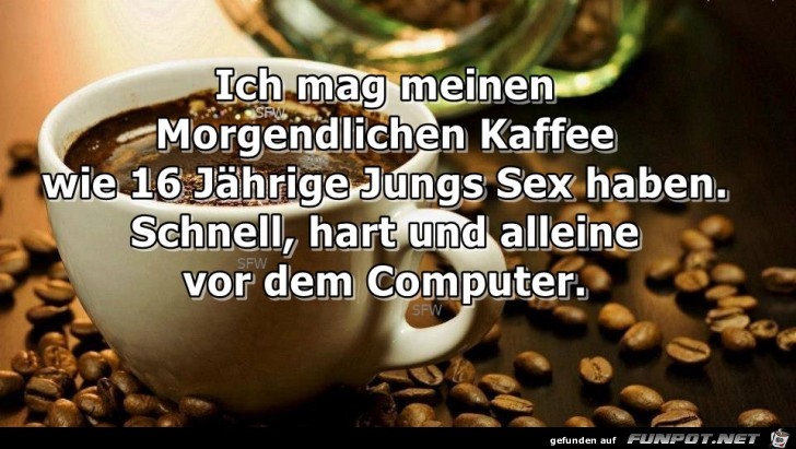 Morgendlicher Kaffee