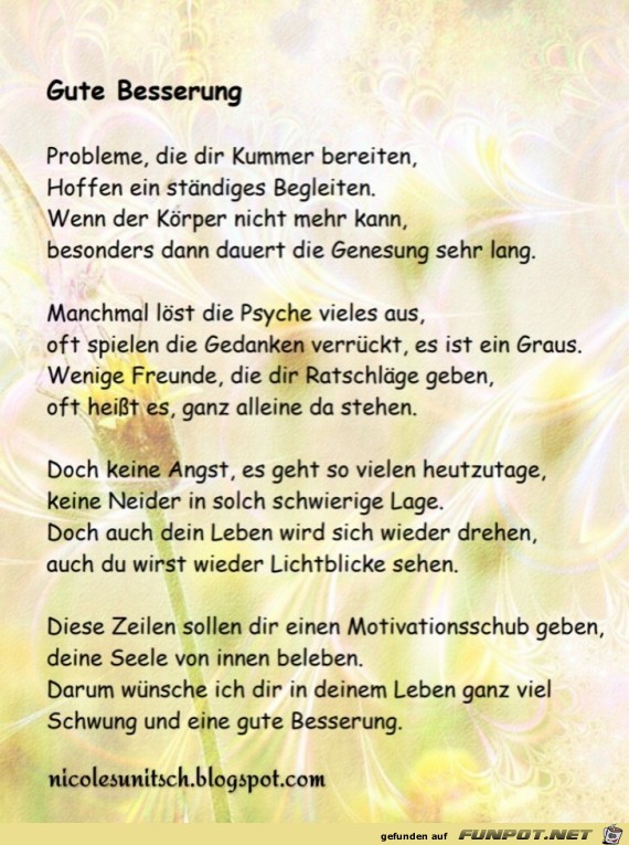Gute Besserung Gute Besserung