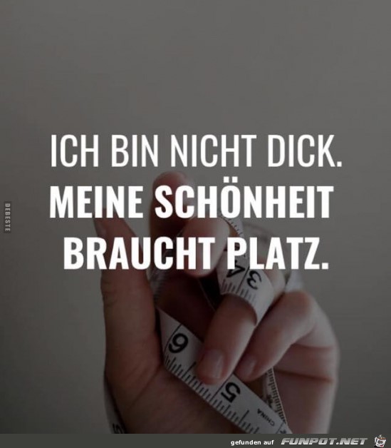 Nicht dick