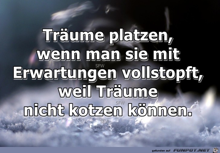 Trume platzen